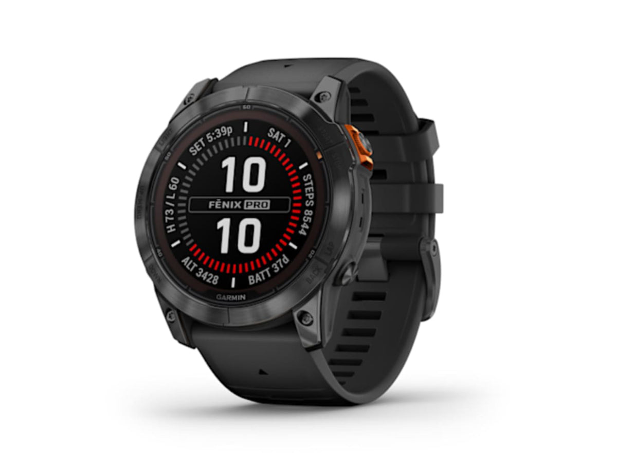 Garmin Fenix 7X Pro - Solar Slate Grey With Black Band