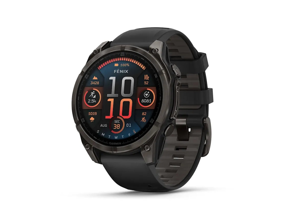Garmin Fenix 8 - 47mm, Saph, Crbngryti/Blk, Blk/Pebblegray, Sea (AMOLED Sapphire)