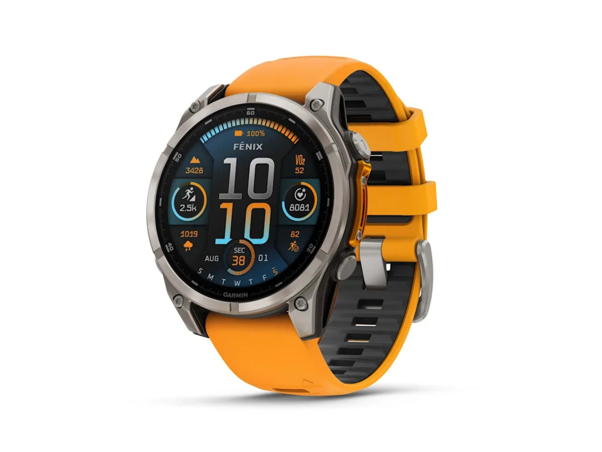 Garmin Fenix 8 - 47mm, Saph, Ti/Bare/Graphite/Orange, Sea (AMOLED Sapphire)