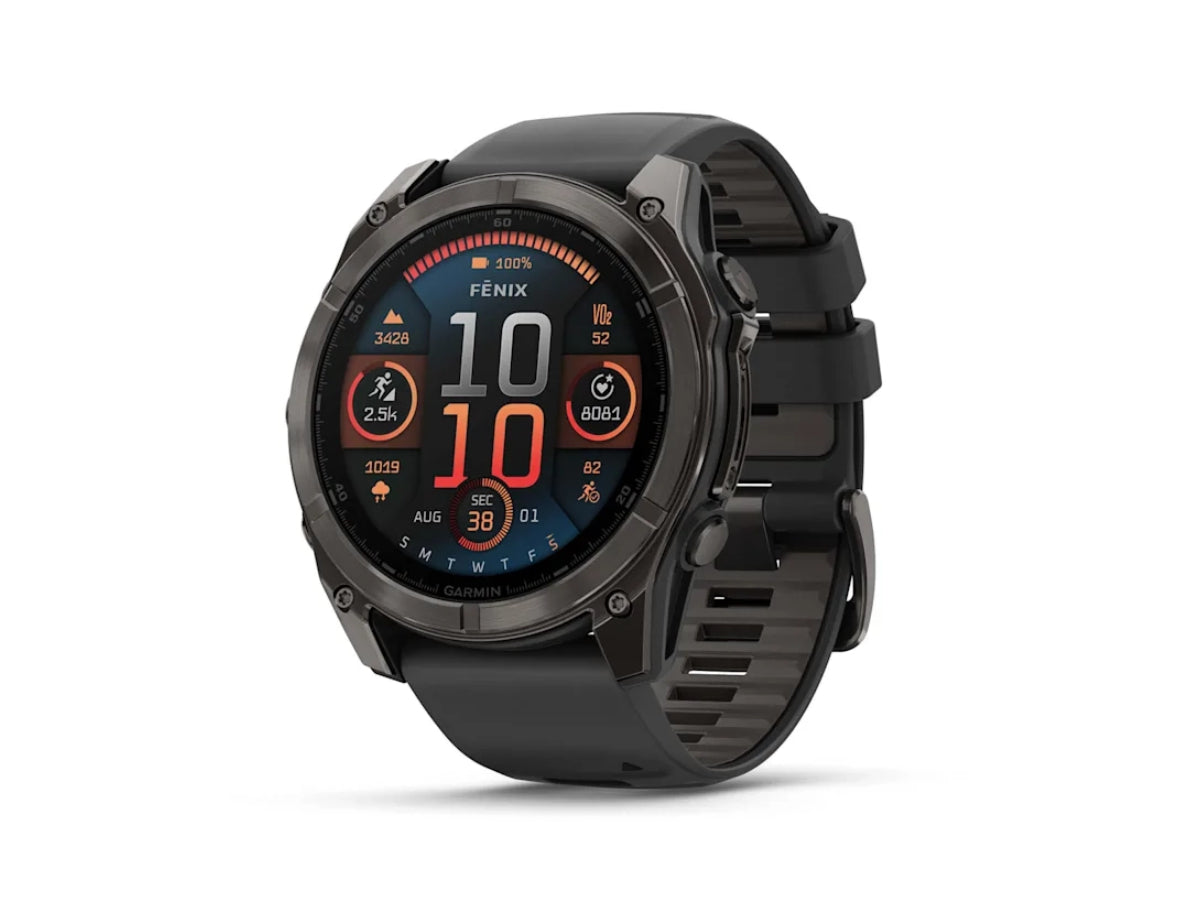 Garmin Fenix 8 - 51mm, Saph, Crbngryti/Blk, Blk/Pebblegray, Sea (AMOLED Sapphire)
