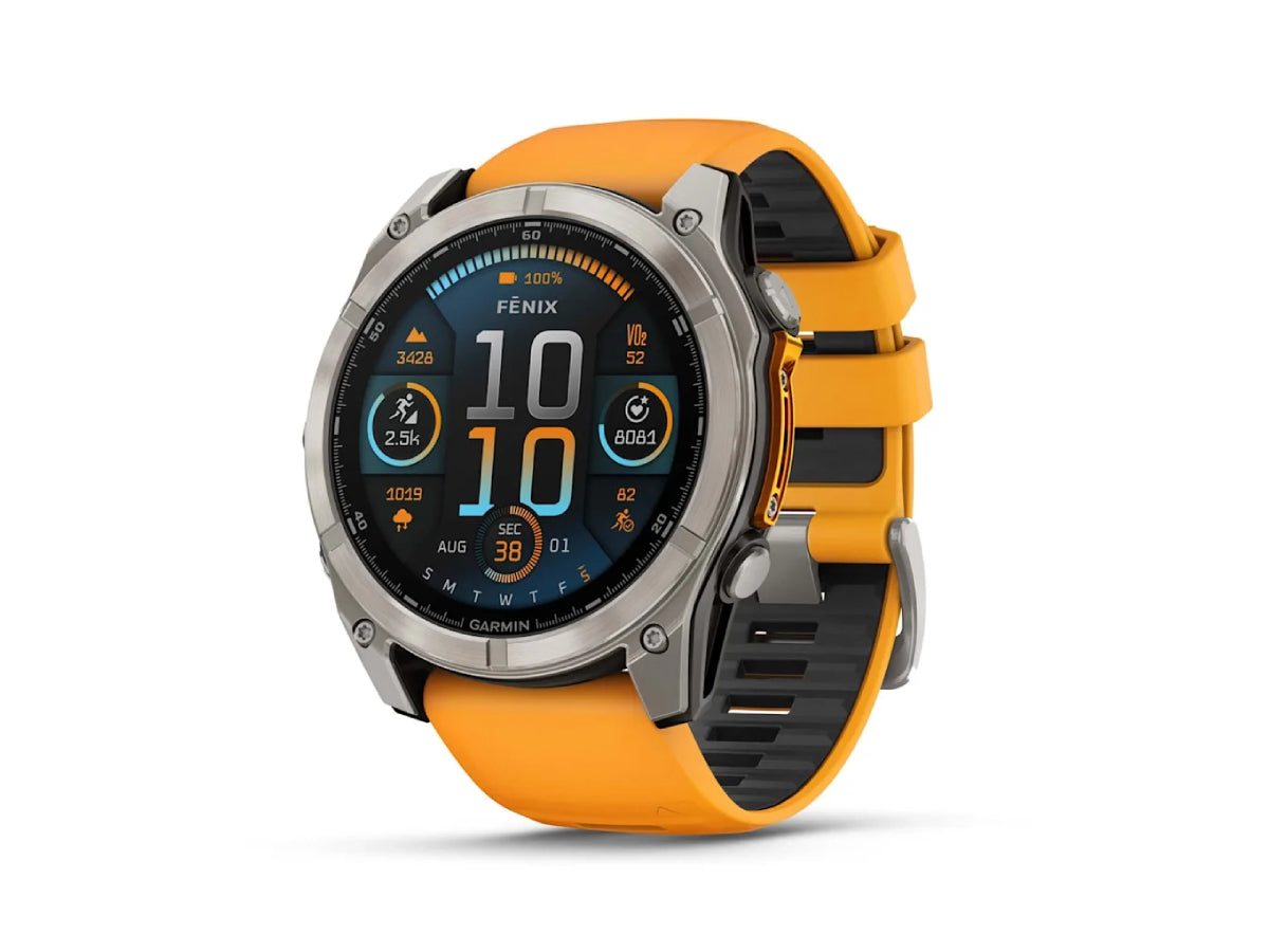 Garmin Fenix 8 - 51mm, Saph, Ti/Bare/Graphite/Orange, Sea (AMOLED Sapphire)