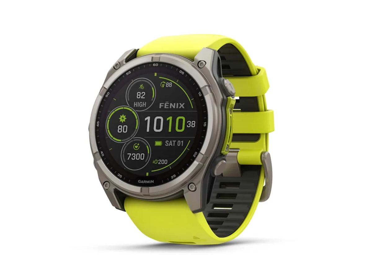 Garmin Fenix 8 - 51mm, Sapph Solar, Bareti/Graphite Amp Yellow/Grphband (Sapphire Solar)