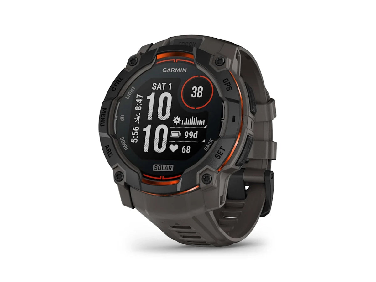 Garmin Instinct 3 - 50mm, Solar Black Bezel with Charcoal Band