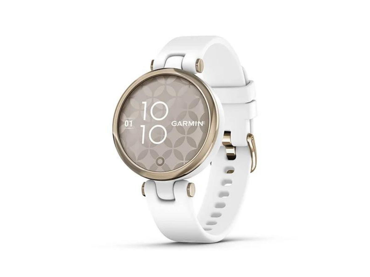 Garmin Lily - Cream Gold-White - Silicone