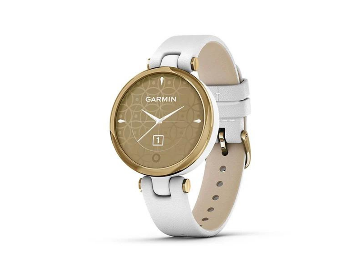 Garmin Lily - Light Gold-White - Leather