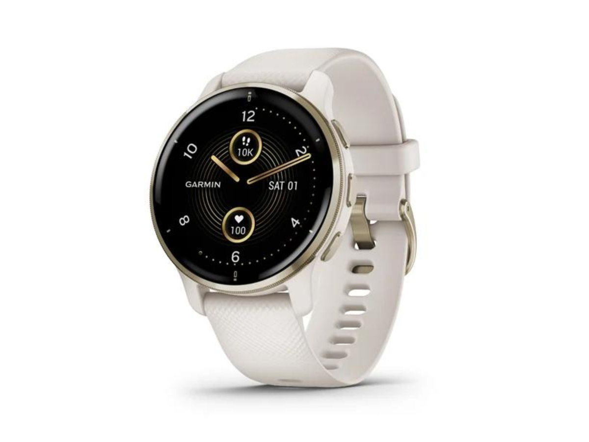Garmin Venu 2 Plus - Ivory with Cream Gold