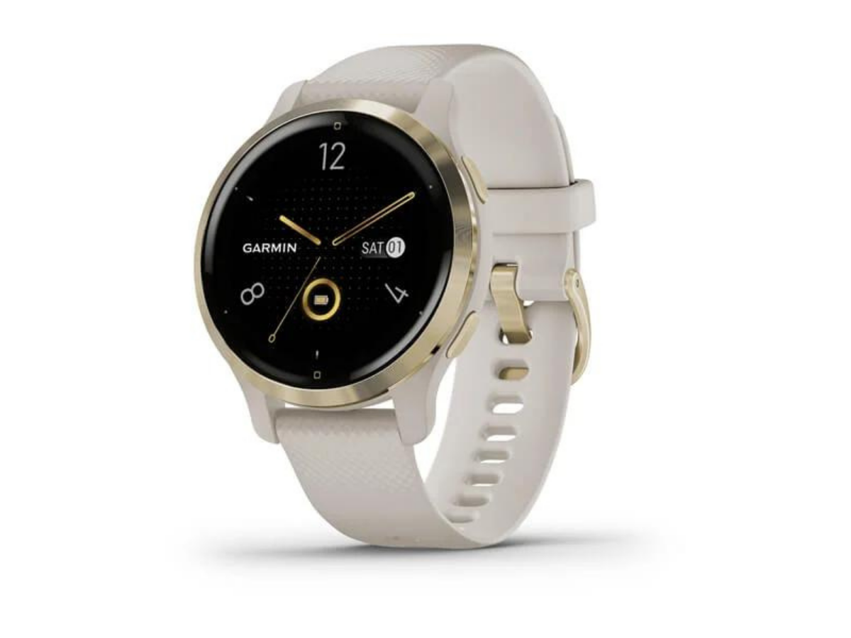 Garmin Venu 2S - Light Gold Steel Bezel