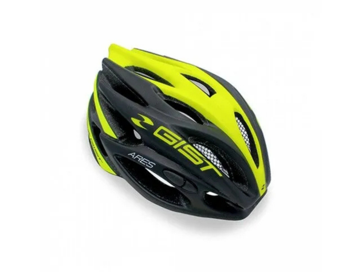 gist helmet ares yellow fluorescent