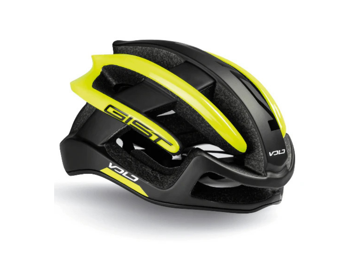 gist helmet volo10 black yellow fluorescent