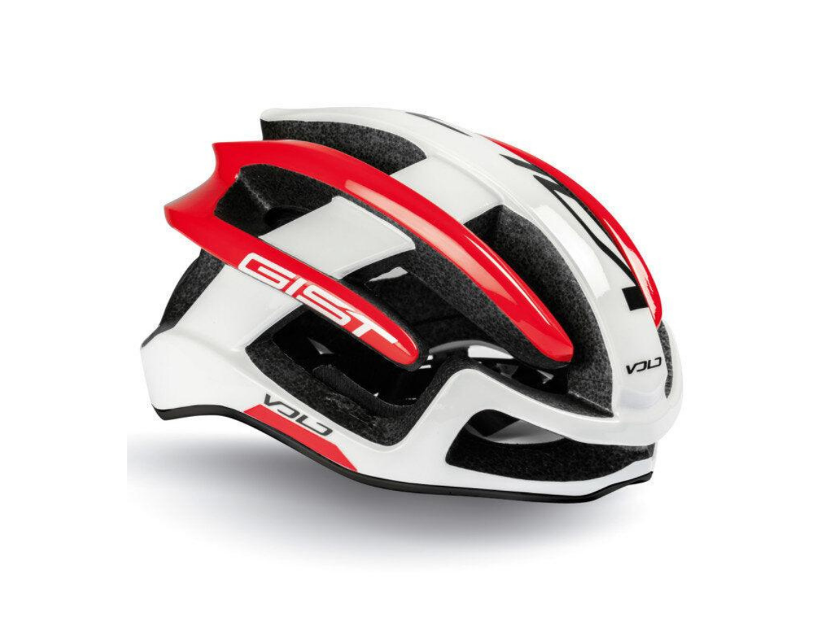 gist helmet volo white/red 