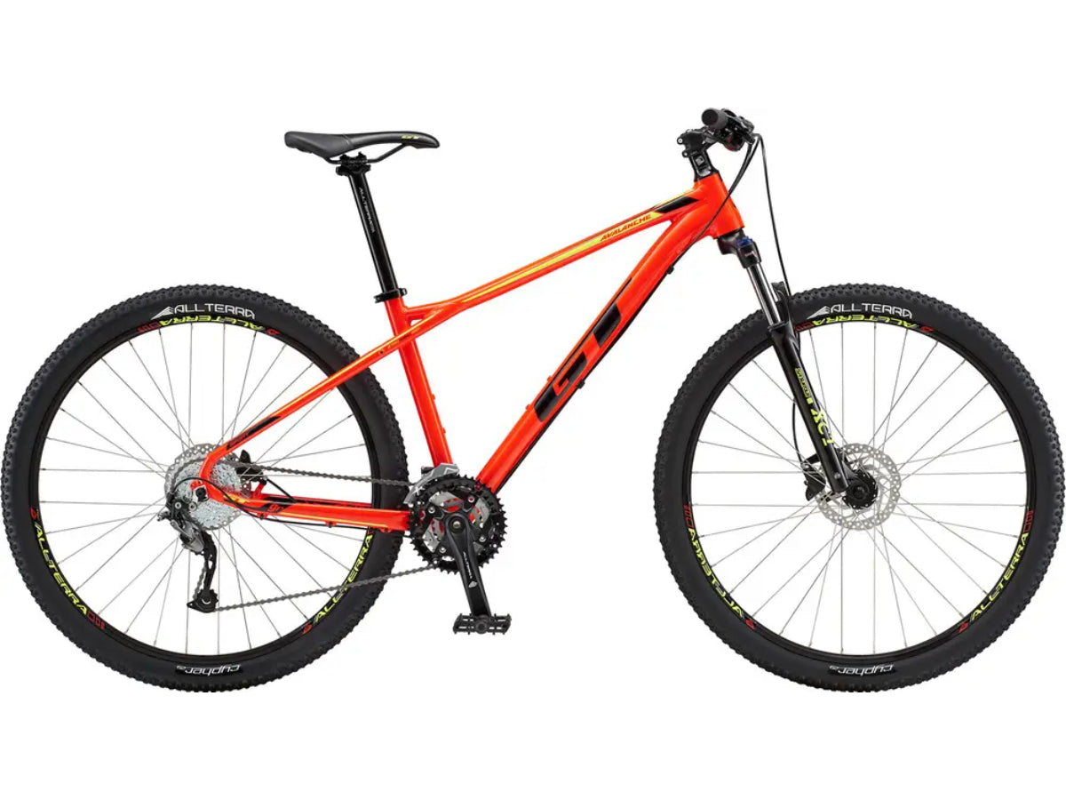 gt bicycles avalanche Sport Wet Cement/Orange Fade buy cheap DS suspension fork soaks up the bumbs offering a smoother ride GT GT Avalanche Sport