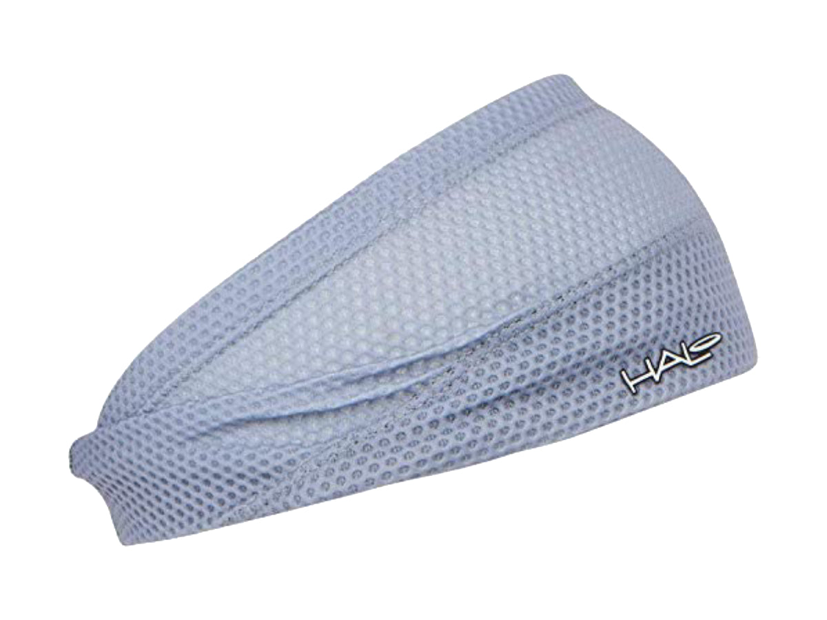 "Halo Bandit Pullover headband 4-inch wide Grey Air – breathable moisture-wicking headband for active sweat management"

