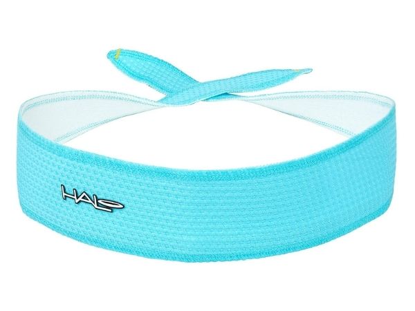 Halo I Tie-Version Headband - 2&quot; wide - Aqua Air