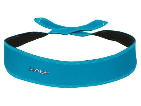 Halo I Tie-Version Headband - 2&quot; wide - Mosaic Blue