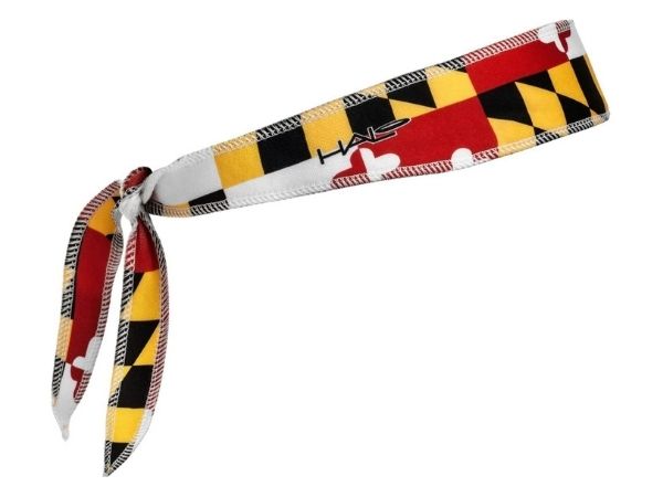 Halo I Tie Version Headband Graphic Design - 2" wide - Maryland Flag