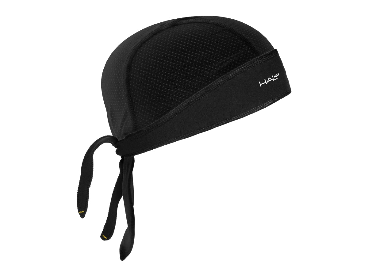 “Halo Protex bandana in black – breathable, moisture-wicking cycling headwear”







