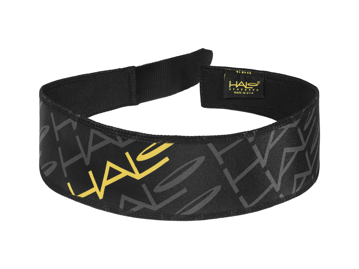 "Halo V Velcro adjustable headband 2-inch wide Team Halo Ã¢â‚¬â€œ customizable moisture-wicking headband for sweat control"

