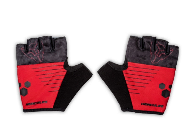 Hercules Cycling Gloves - Red