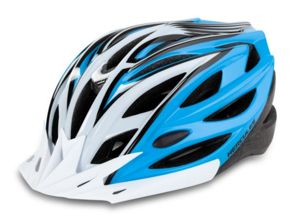 Hercules Cycling Helmet - White/Blue