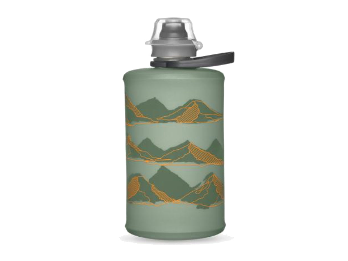 Hydrapak Stow Flexible Bottle - Mountain Edition - Sutro Green (350ml)