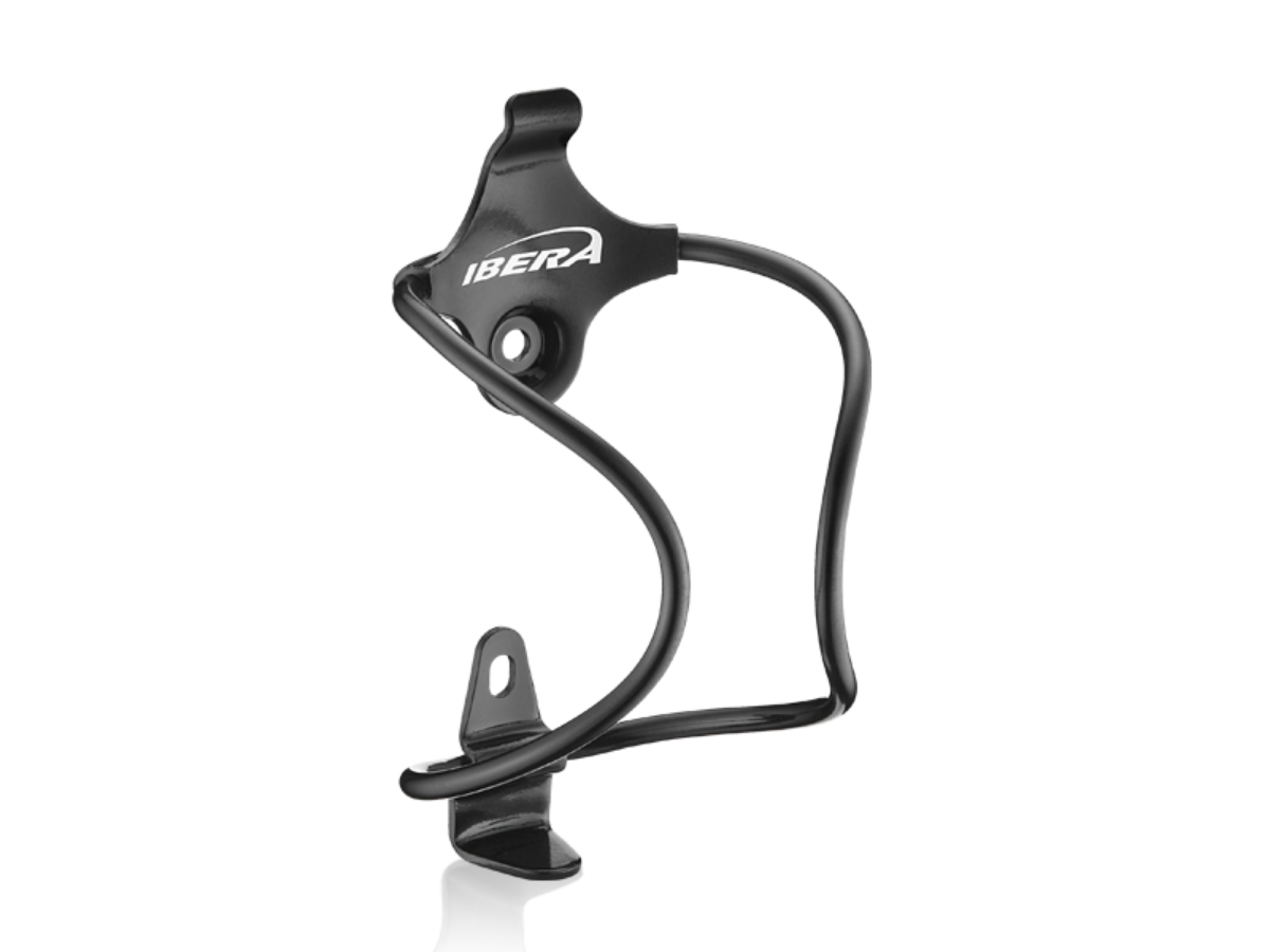 Ibera Aluminium Plate Bottle Cage - Black