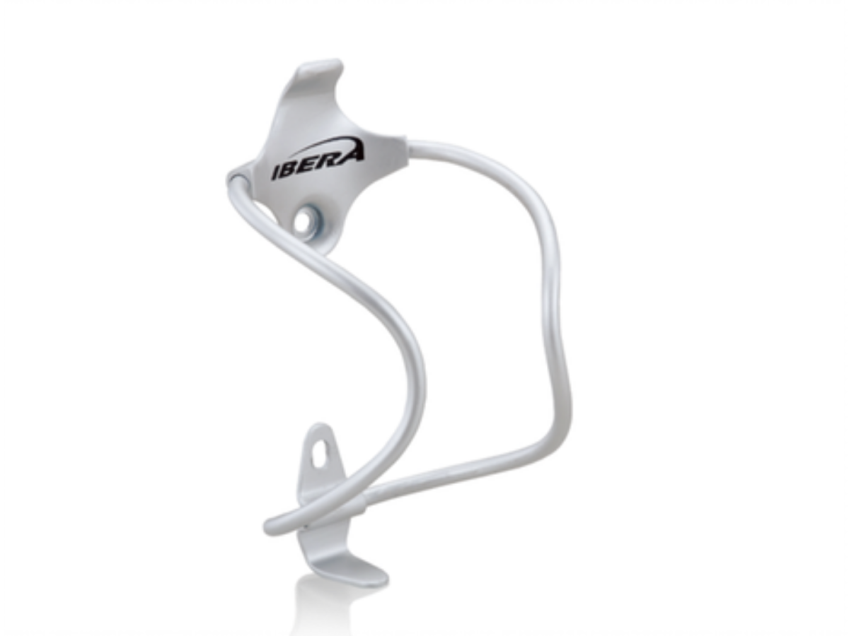 Ibera Aluminium Plate Bottle Cage - White
