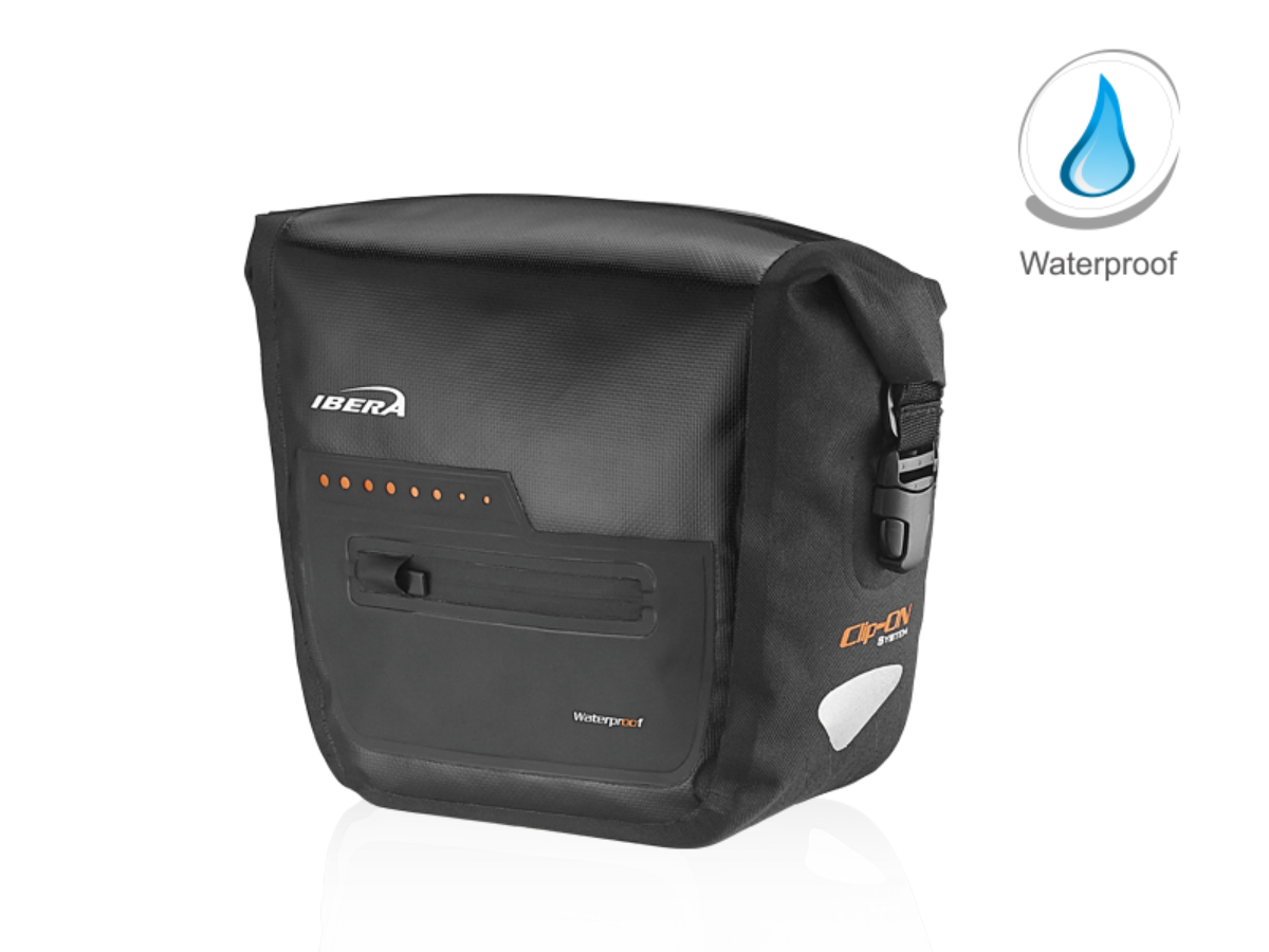 Ibera Waterproof Handlebar Bag - Black