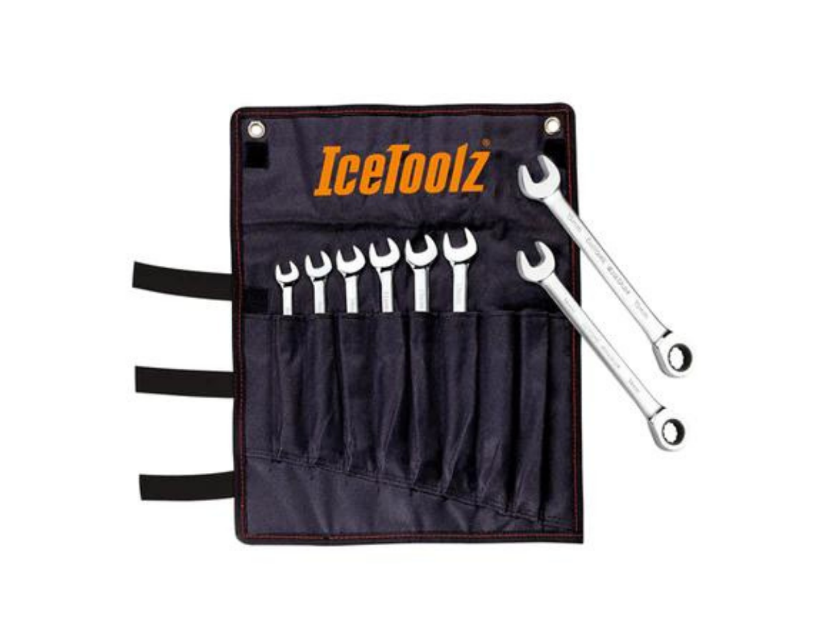 Icetoolz 8-5mm Combination Ratchet Wrench set