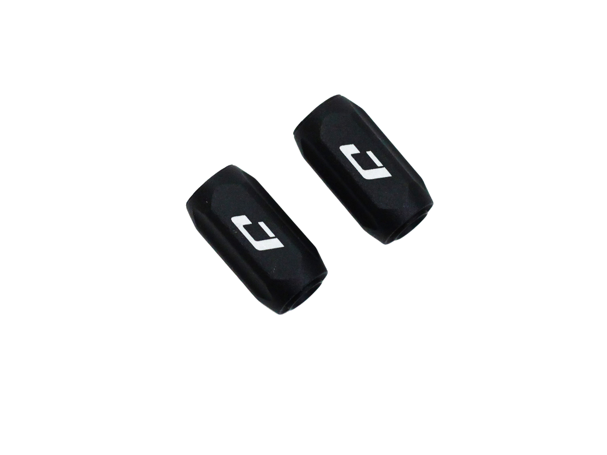 Jagwire Adjusters Pro Mini, Indexed, Inline For 4.5Mm Braided Shift Housing, Black, Pair