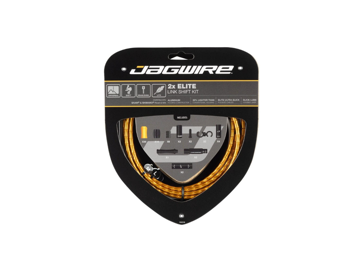 Jagwire Shift Kit 2X Elite Link, Gold