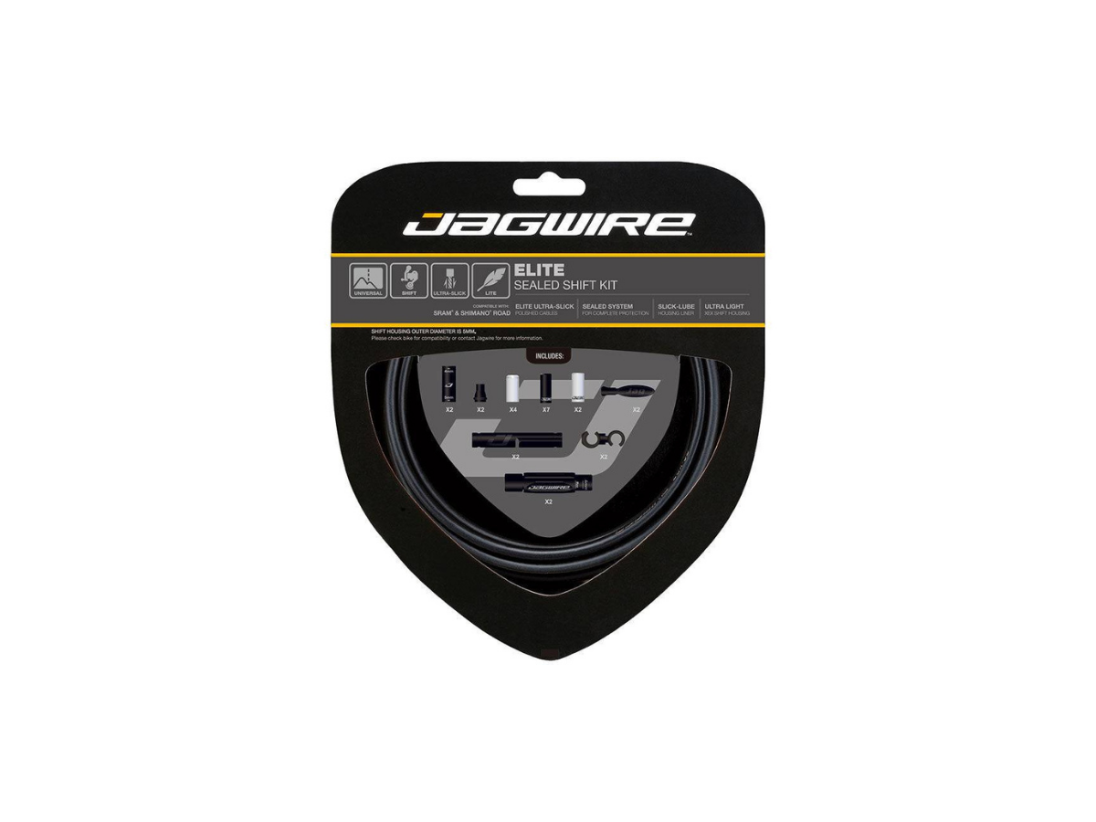 Jagwire Shift Kit 2X Elite Sealed, Stealth Black
