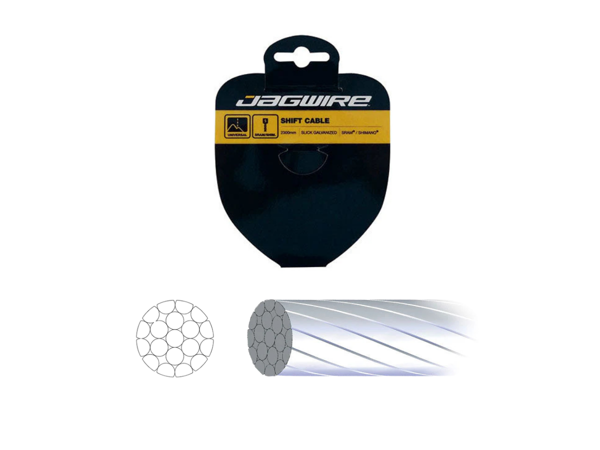 Jagwire Sport Shift Inner Wire 1.1Mm Slick Galvanized Sram 3100Mm