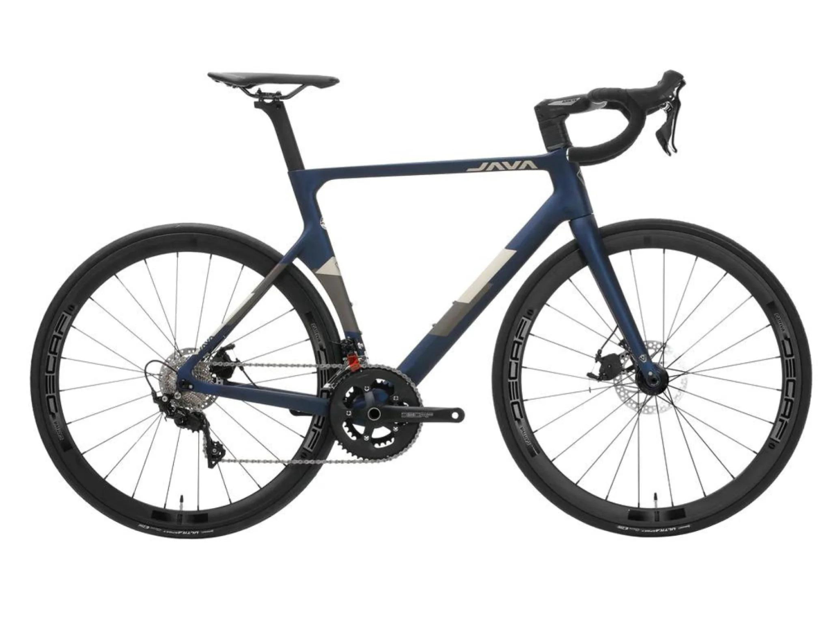 Java Vesuvio Integrated Carbon Handlebar - Alloy Wheels
