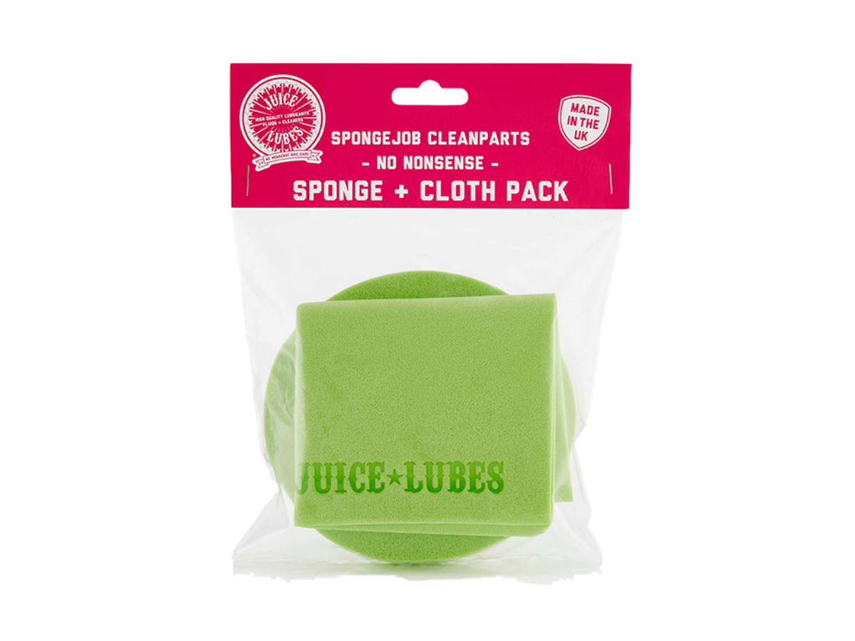 Juice Lubes Sponge Job Clean Parts - Sponge and Cloth Pack