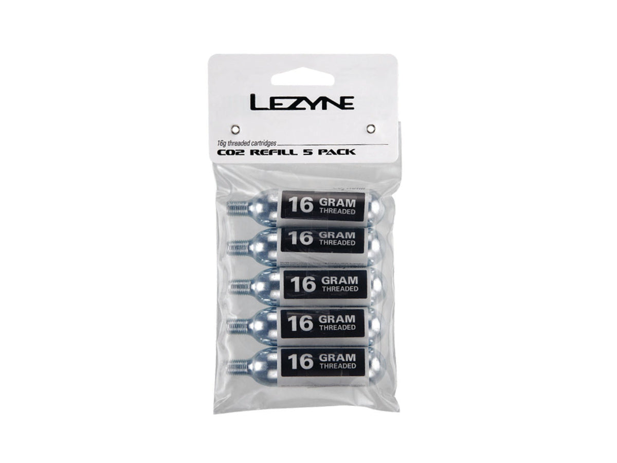 Lezyne 16G CO2 Cartridge - 5 Piece Pack