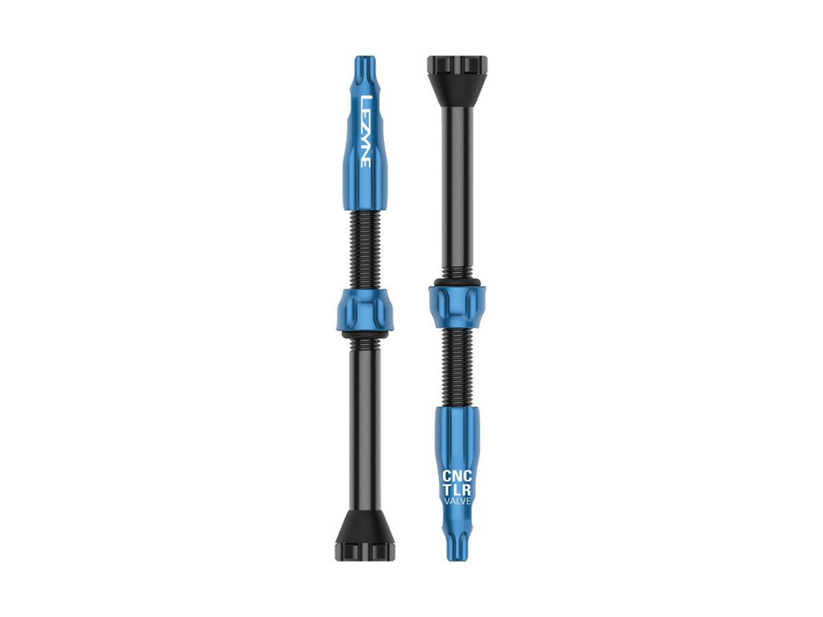 Lezyne CNC Tubeless Valves 60mm - 2 Pieces - Blue