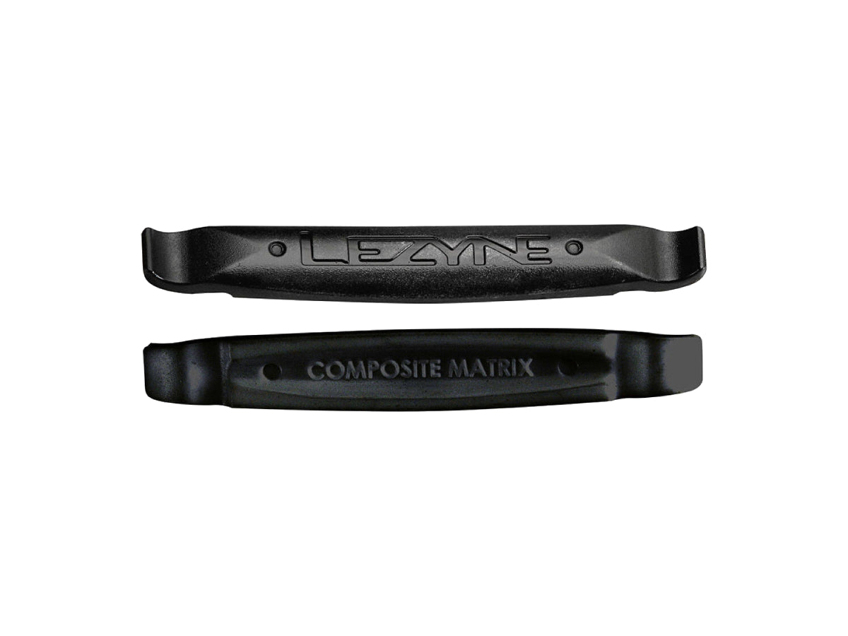 "Lezyne Matrix Tyre Lever Set of 2 in black, strong fiber-reinforced levers for efficient bike tire removal"







