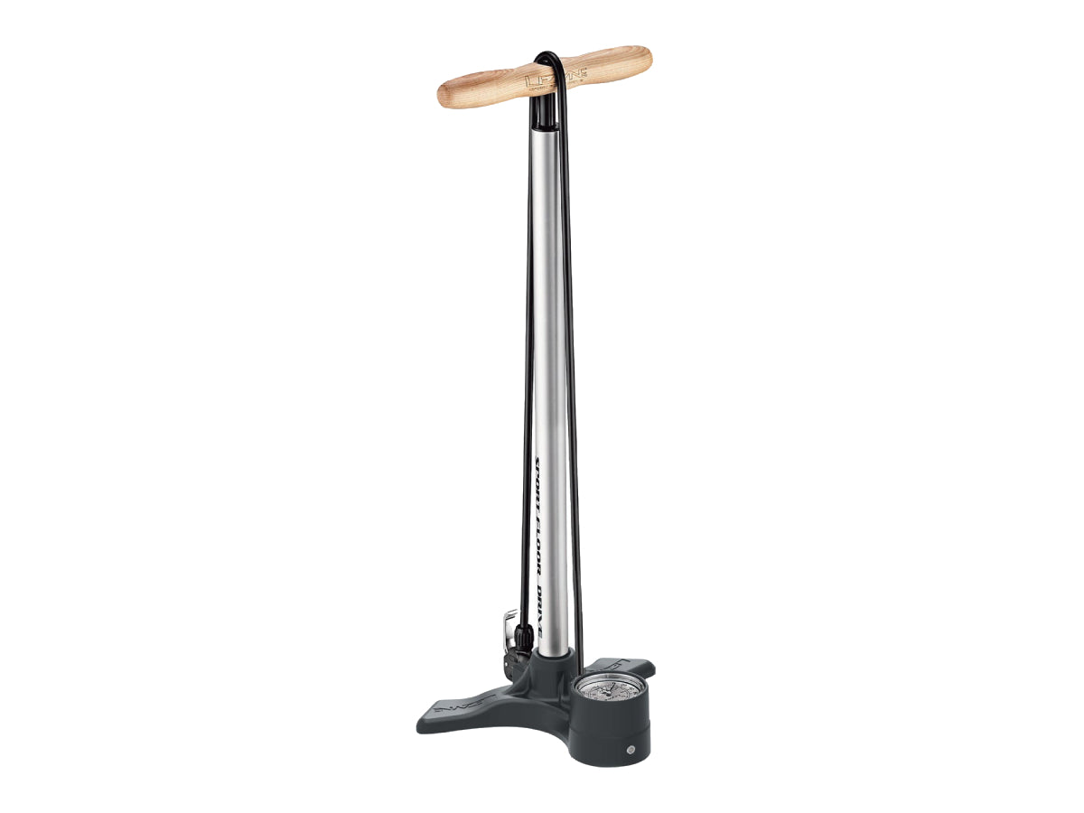Lezyne Sport Floor Drive 2.5DV Floor Pump - Metallic Silver