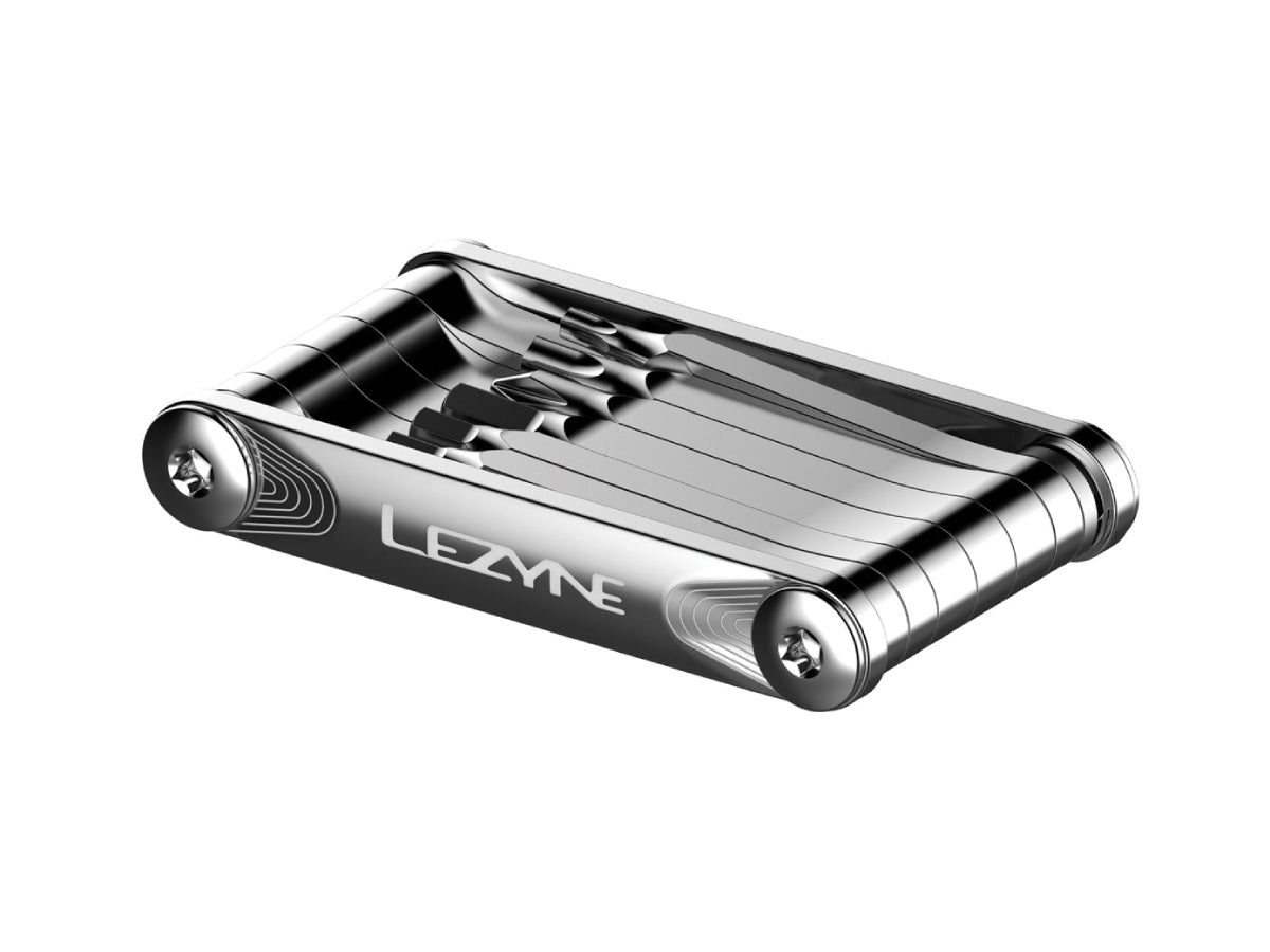 "Lezyne SV Pro 11 Multitool with stainless steel bits for compact and durable bike repair"

