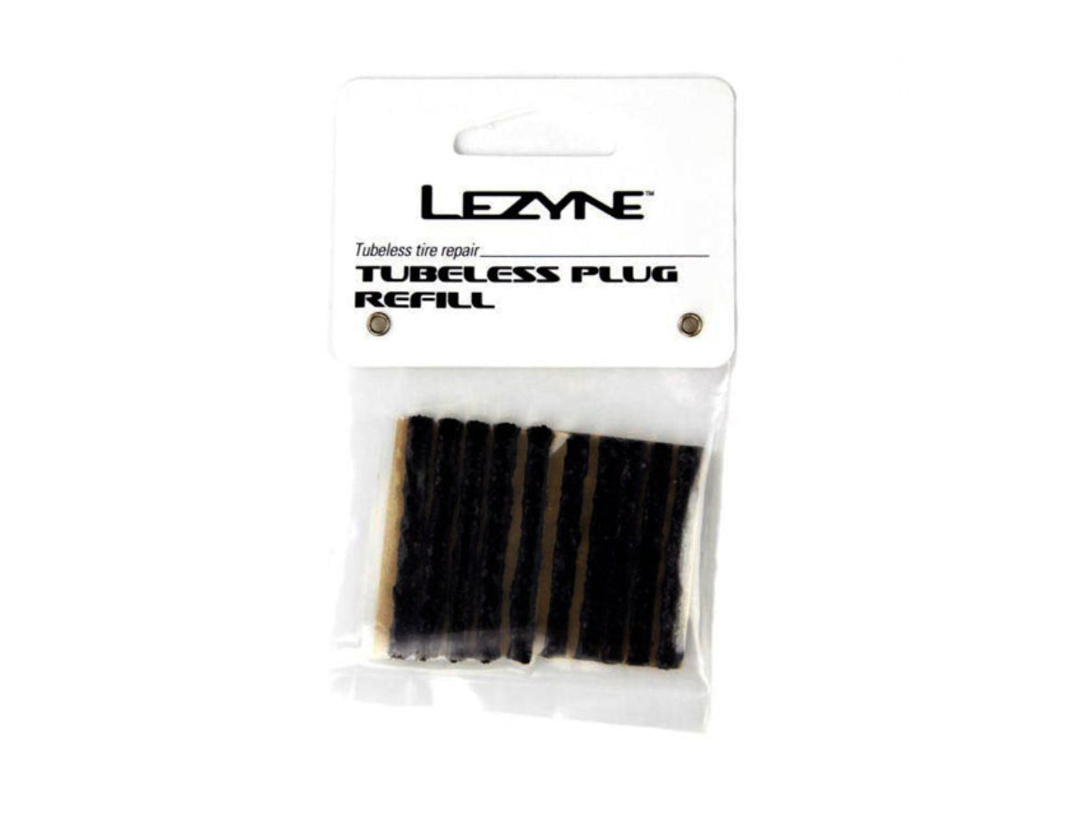 &quot;Lezyne Tubeless Plug Refill Pack of 10 for fast and reliable tubeless bike tire puncture repairs&quot;







