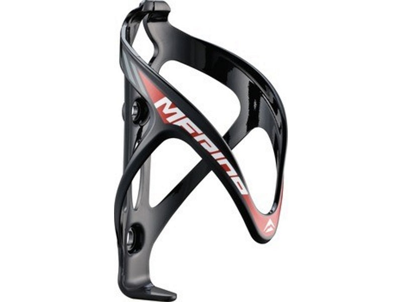Merida Plastic Bottle Cage - Black/Red