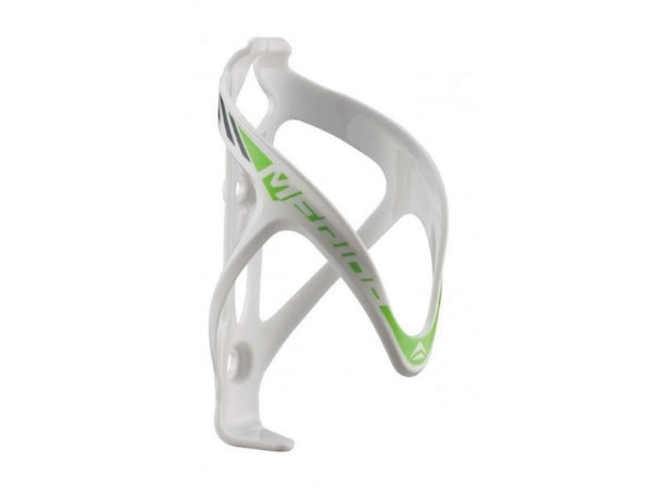 Merida Plastic Bottle Cage - White/Green