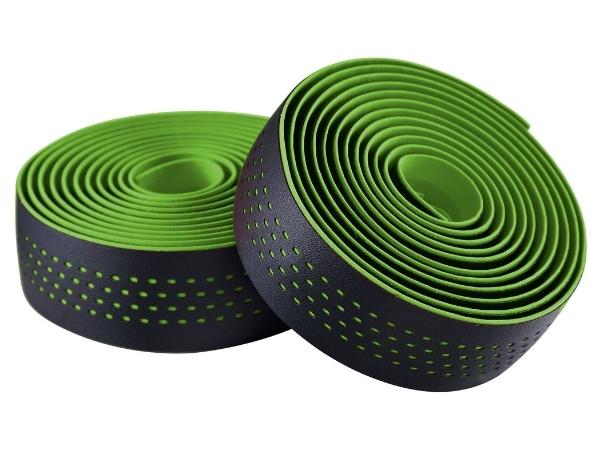 Merida Soft Microfiber Bar Tape - Green Dots