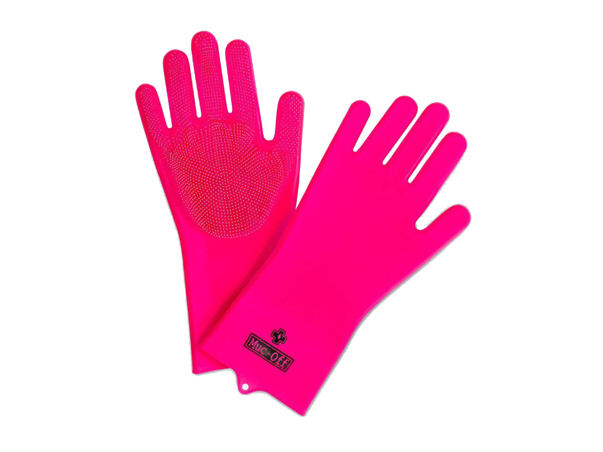 Muc-Off Gloves Deep Scrubber (Pink, Small)