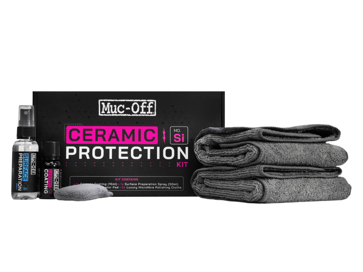 Muc-Off Kit Protection with Applicator Pad, Cloth, Coating & Preparation