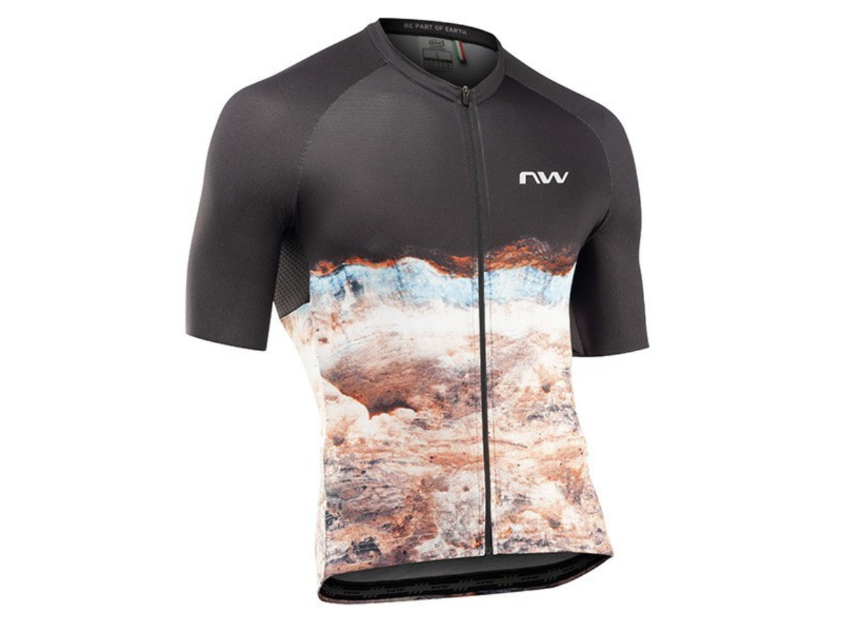 Northwave Earth Jersey - Black/Siena Orange