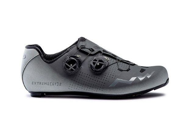 Northwave Extreme GT 2 Shoes - Anthracite/Silver Reflective