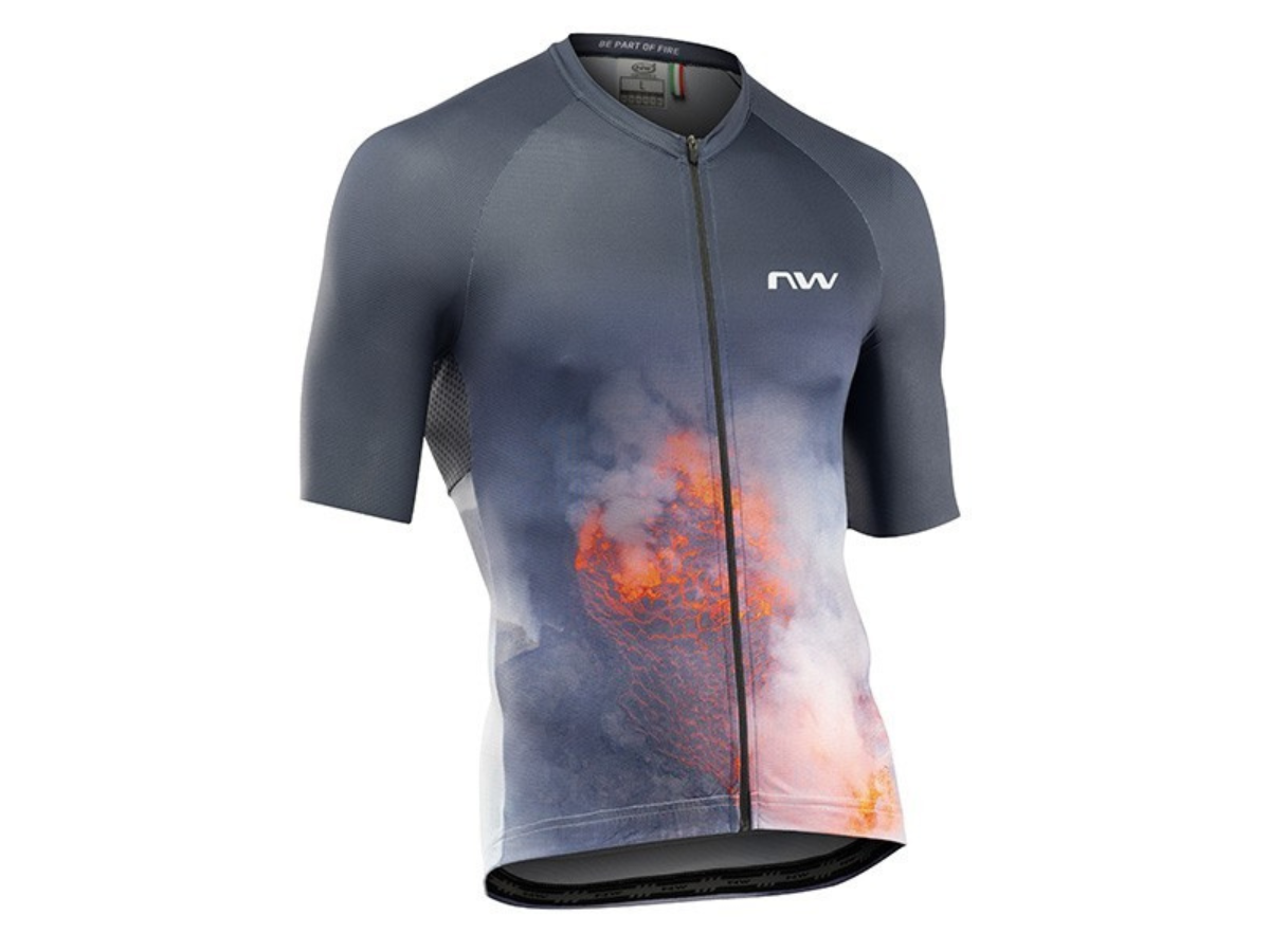 Northwave Fire Jersey - Anthracite/Red