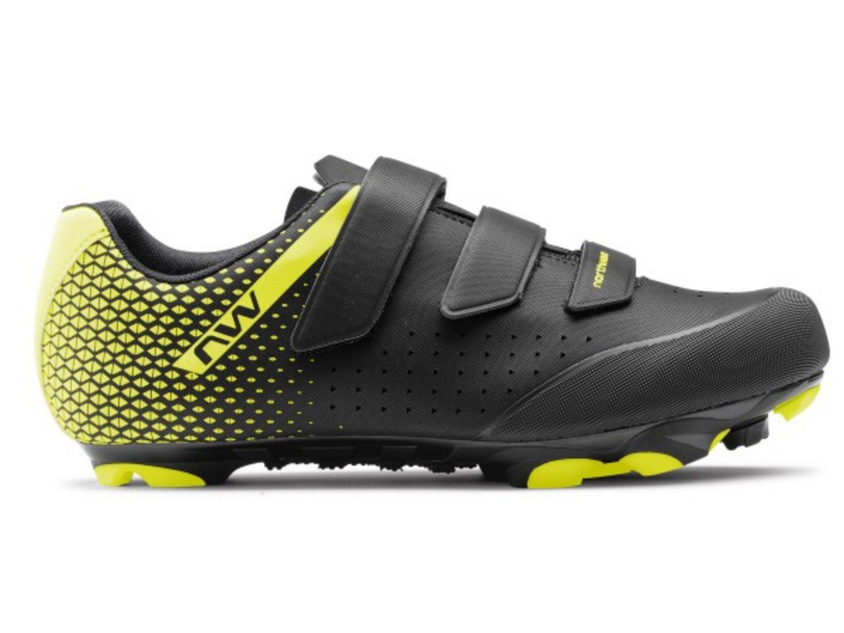 Northwave Origin 2 Shoes - Black/Yellow Fluo
