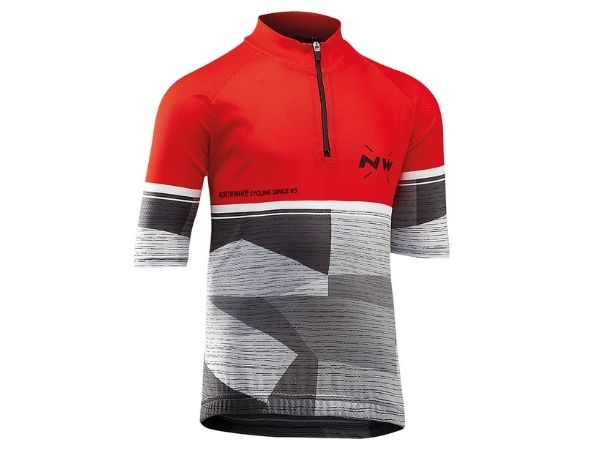 Northwave Origin Junior Jersey - Red/Grey - 7-8 Years